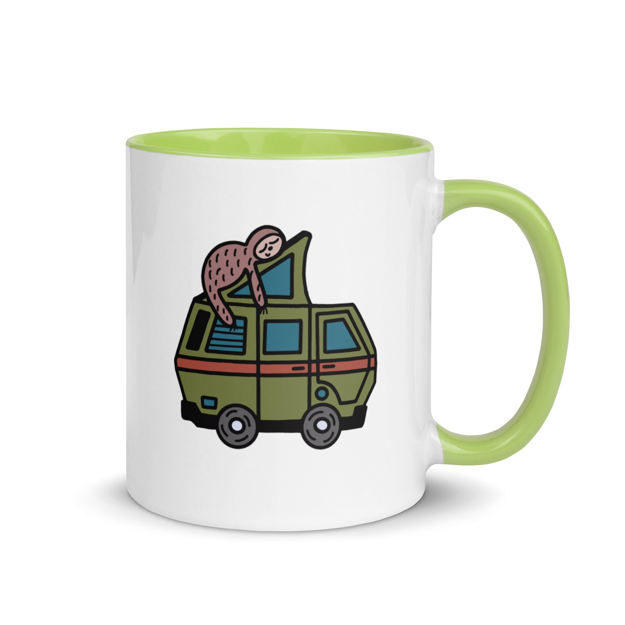 Stewie Sloth Mug with Color Inside - OVERLANDERS Outfitter