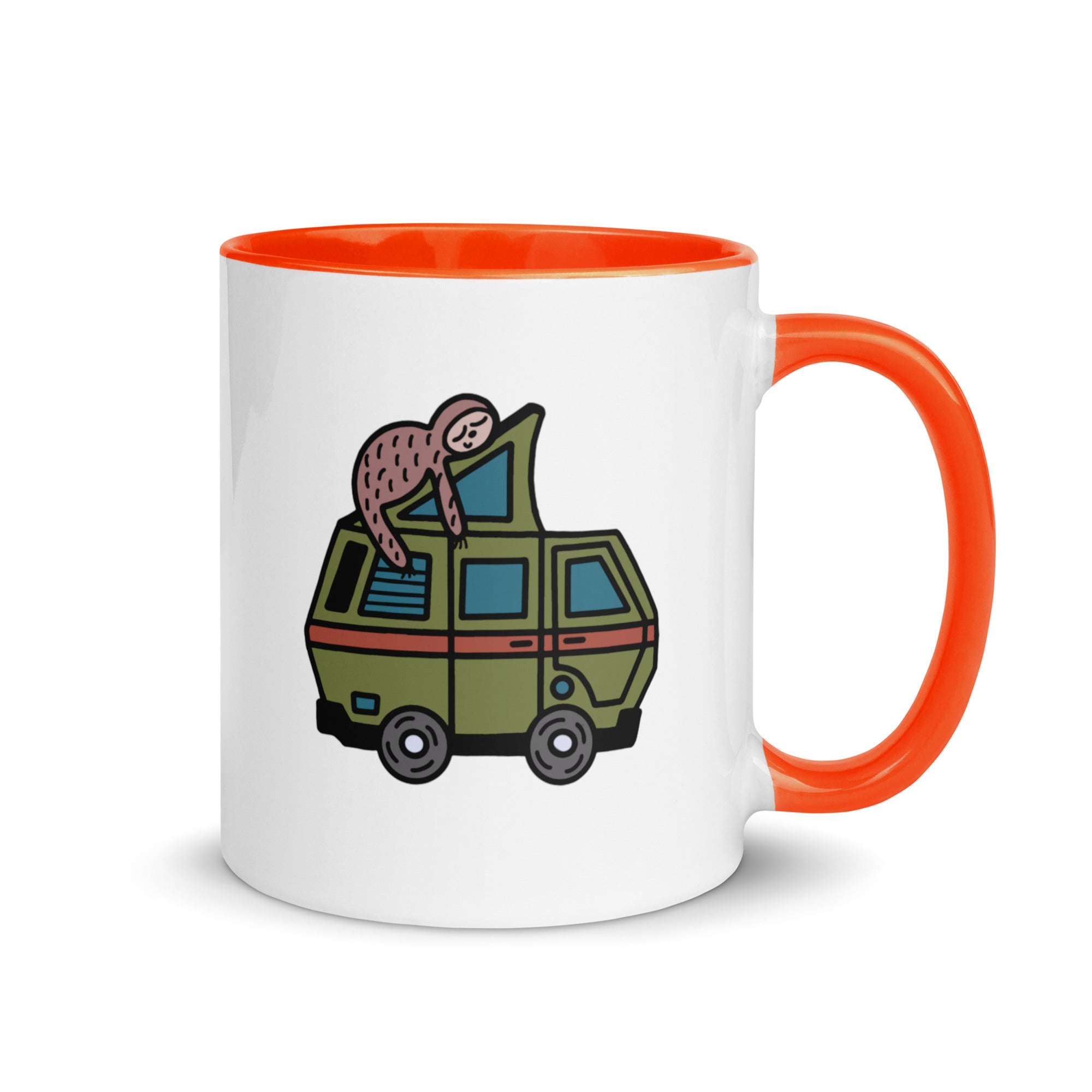 Stewie Sloth Mug with Color Inside - OVERLANDERS Outfitter