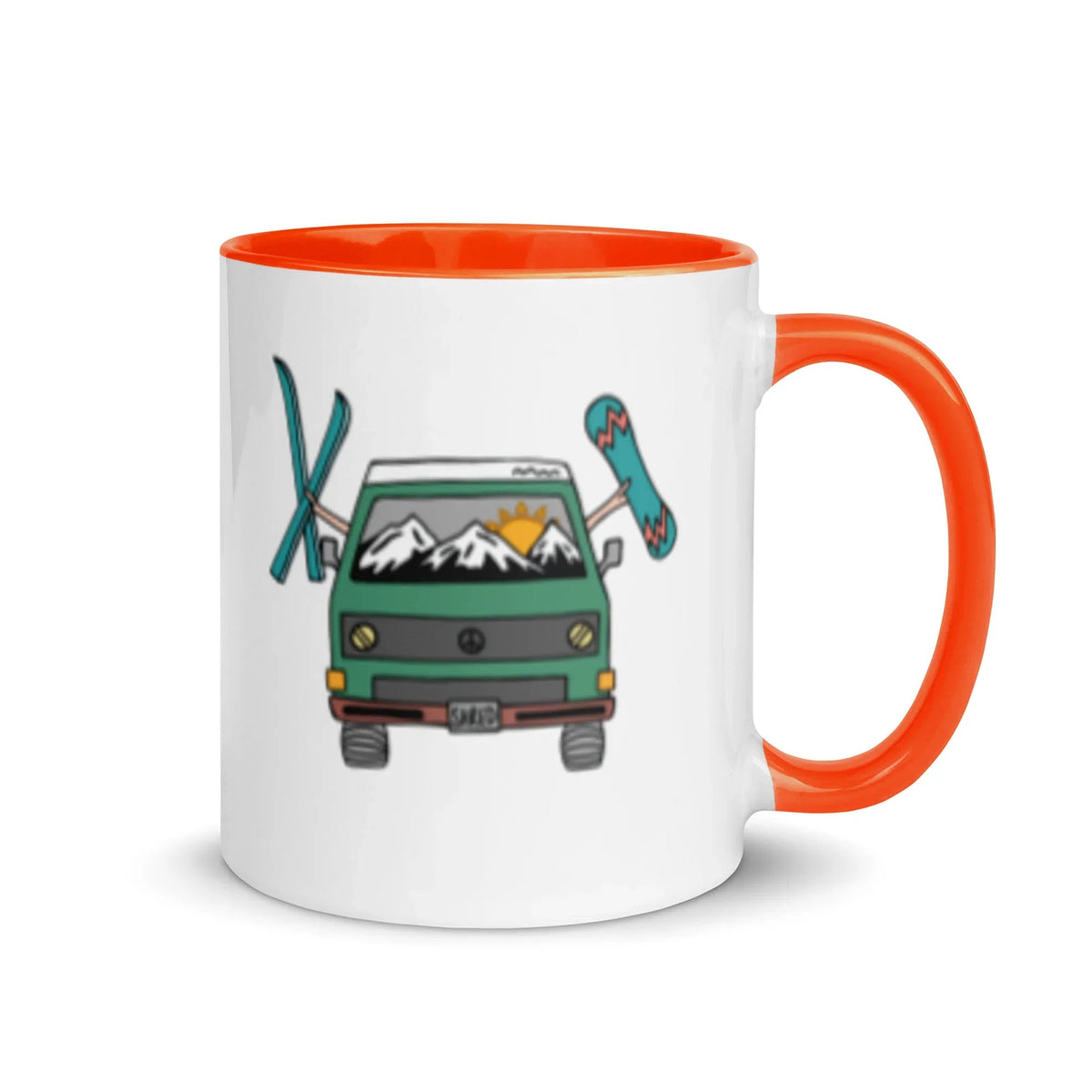 Shred Van Mug with Color Inside - OVERLANDERS Outfitter