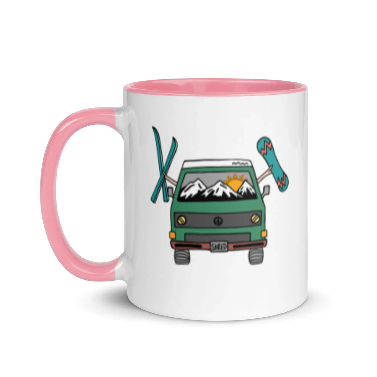 Shred Van Mug with Color Inside - OVERLANDERS Outfitter