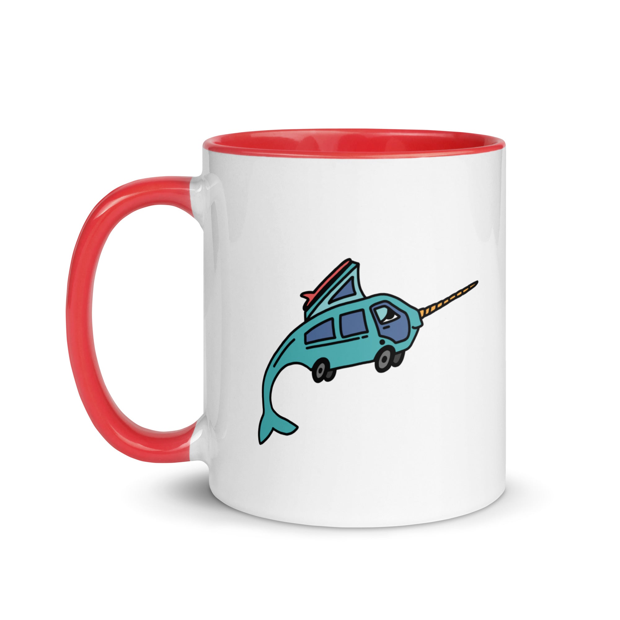Narwhal Ned Mug with Color Inside - OVERLANDERS Outfitter