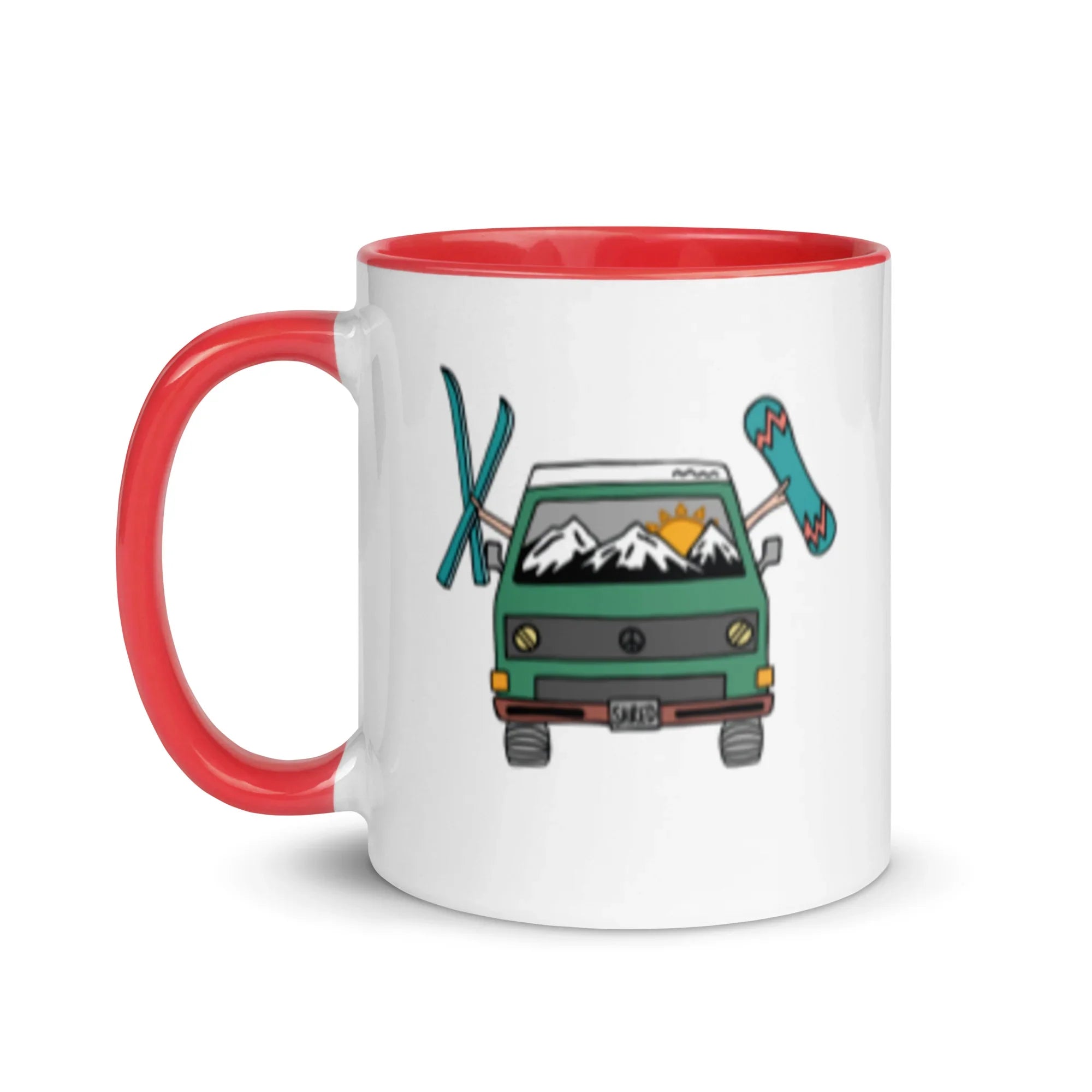 Shred Van Mug with Color Inside - OVERLANDERS Outfitter