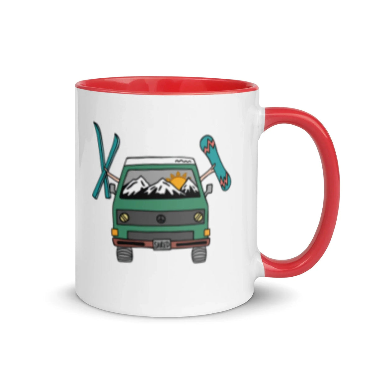 Shred Van Mug with Color Inside - OVERLANDERS Outfitter