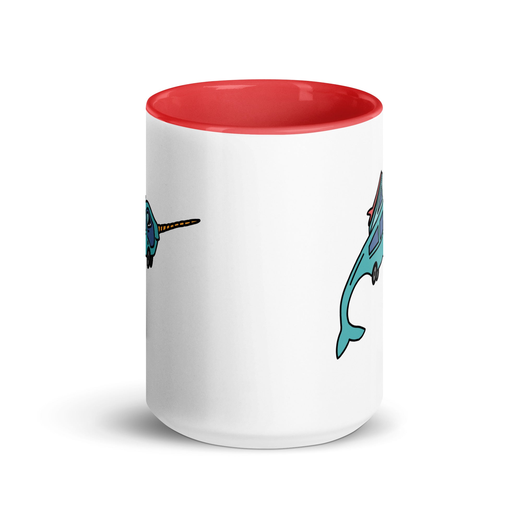 Narwhal Ned Mug with Color Inside - OVERLANDERS Outfitter