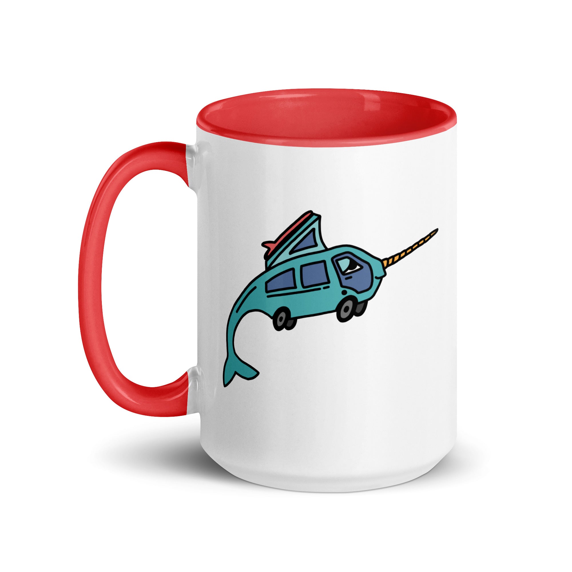 Narwhal Ned Mug with Color Inside - OVERLANDERS Outfitter