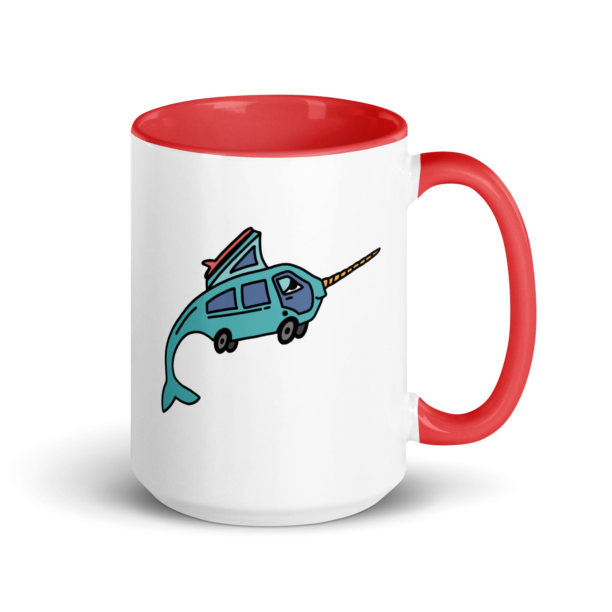 Narwhal Ned Mug with Color Inside - OVERLANDERS Outfitter