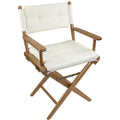 Whitecap Directors Chair w/Cream Cushion - Teak - OVERLANDERS Outfitter