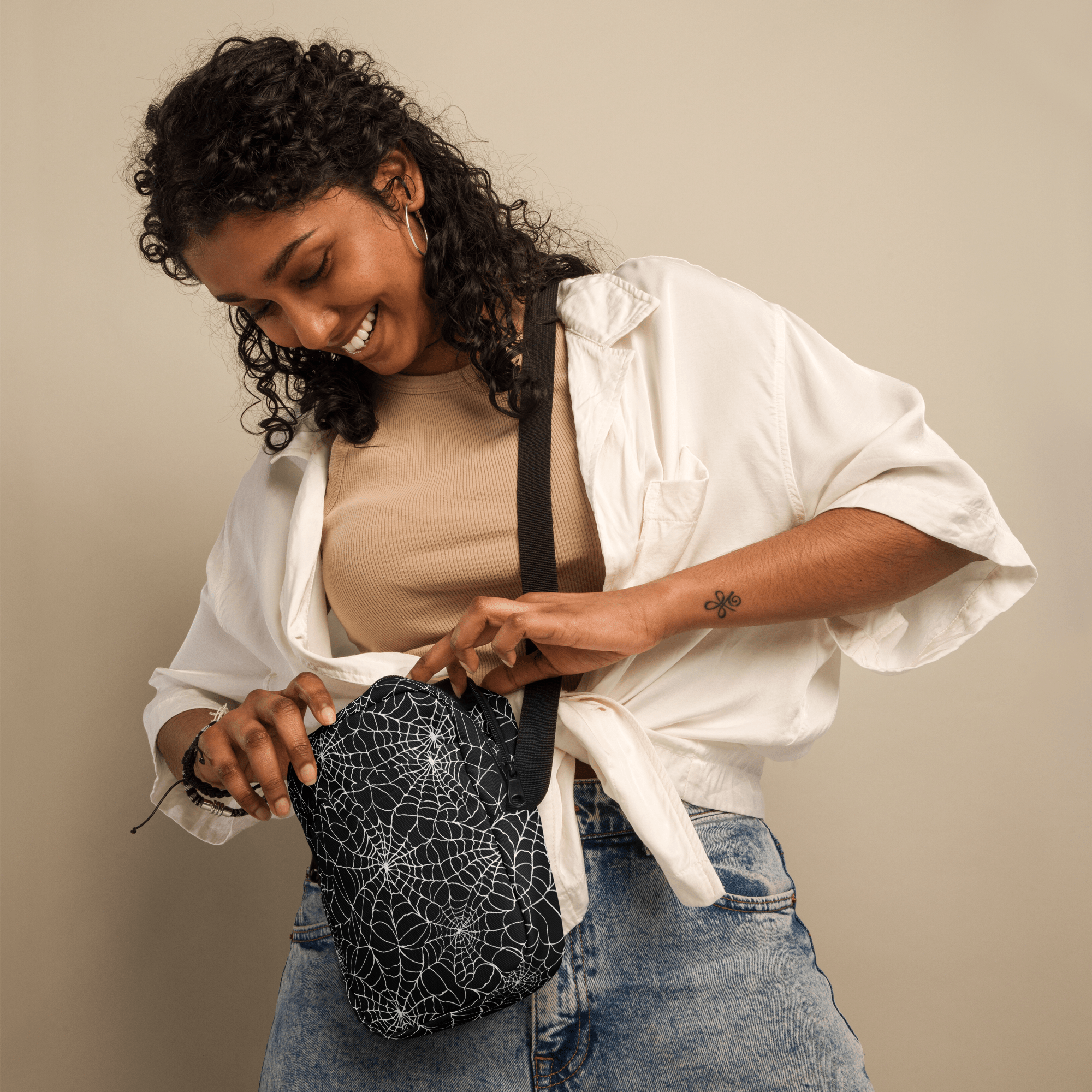Wicked Web Weave Crossbody Bag