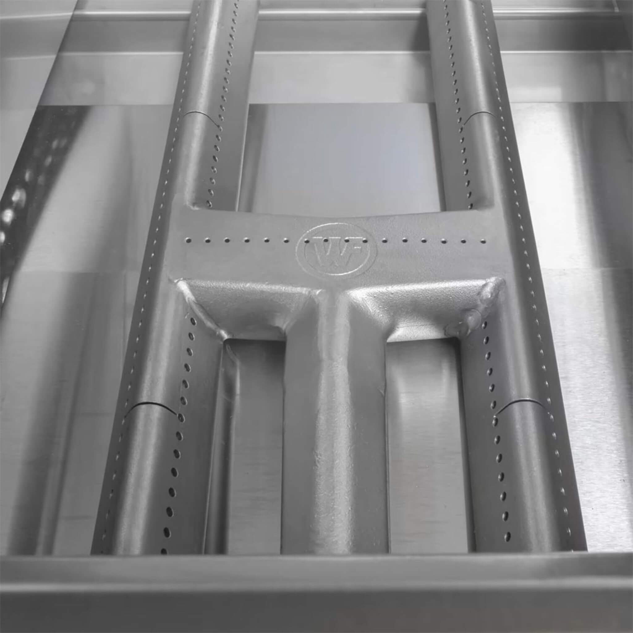 30-inch Wildfire Ranch Pro stainless steel grill showcasing sleek design and powerful burners for outdoor cooking.