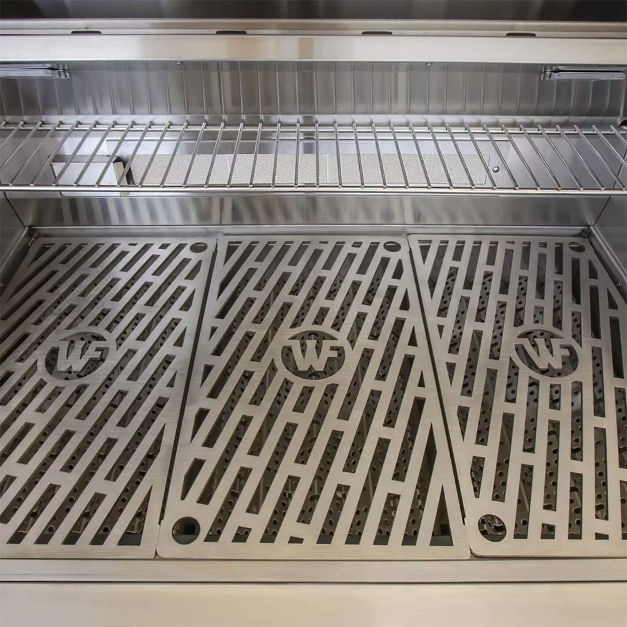 Wildfire Ranch Pro 42-Inch stainless steel outdoor grill with natural gas setup, showcasing sleek design and sturdy construction.