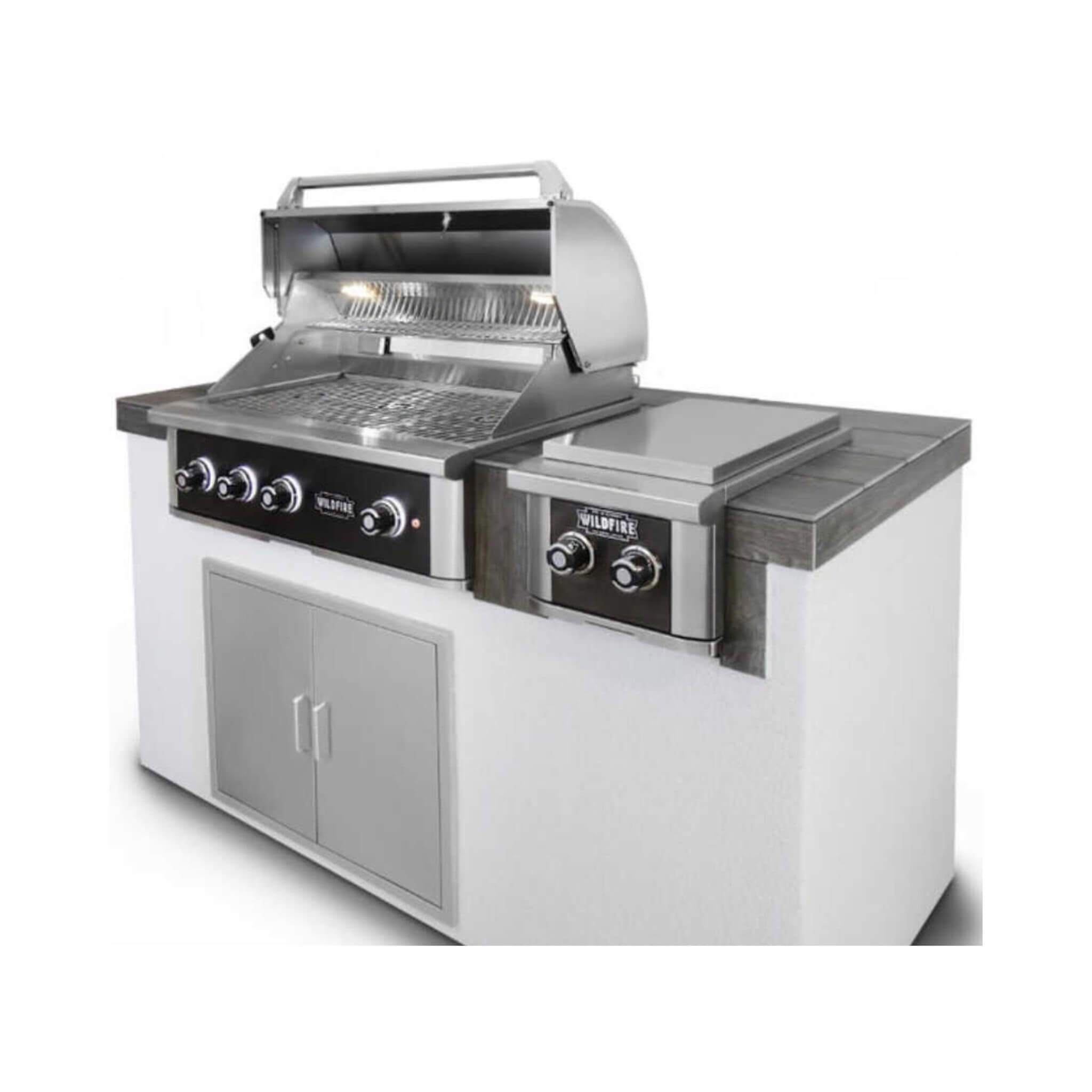 Wildfire Outdoor Living Ranch Pro 24-Inch stainless steel power burner showcasing its sleek design and robust features.