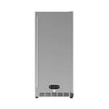 Wildfire stainless steel outdoor fridge with 5.3 cubic feet capacity, front view showcasing sleek design and functionality.