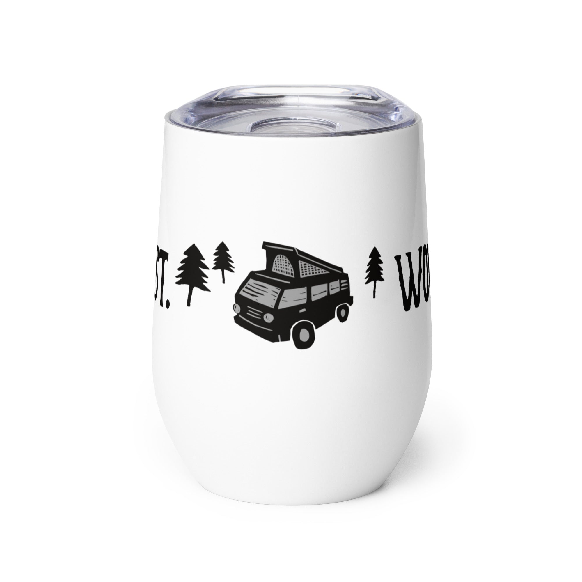 Camp First, Work Later Wine Tumbler - OVERLANDERS Outfitter