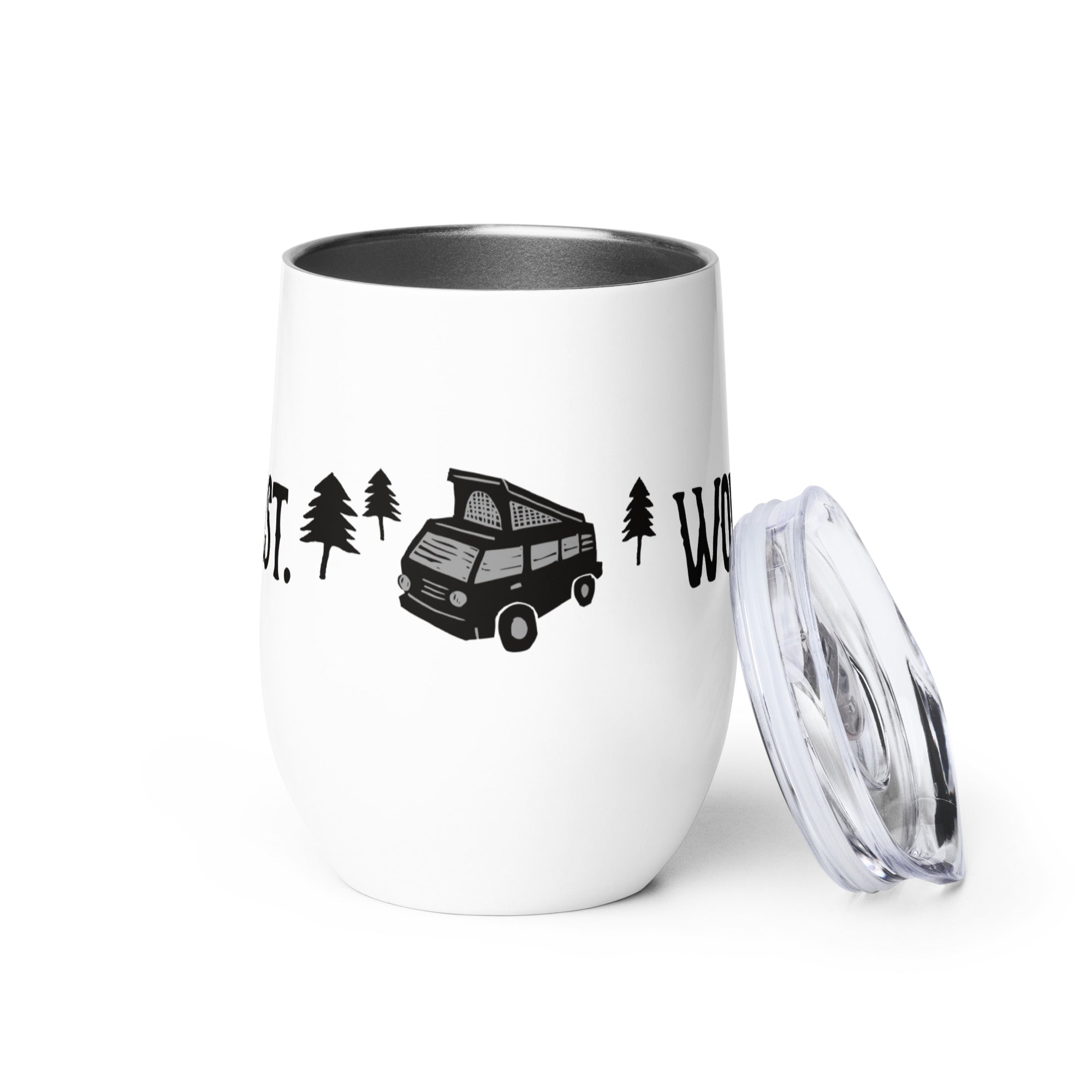 Camp First, Work Later Wine Tumbler - OVERLANDERS Outfitter