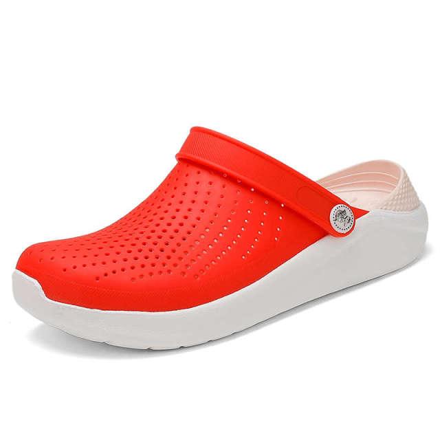 Women Stevvex summer flip-flops and beach sandals, slip-on water shoes with casual garden clogs and comfortable slippers.