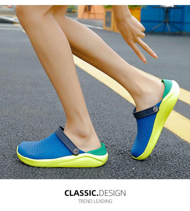 Women Stevvex summer slip-on flip flop sandals, casual beach water shoes, garden clogs, and slippers for work and gym.