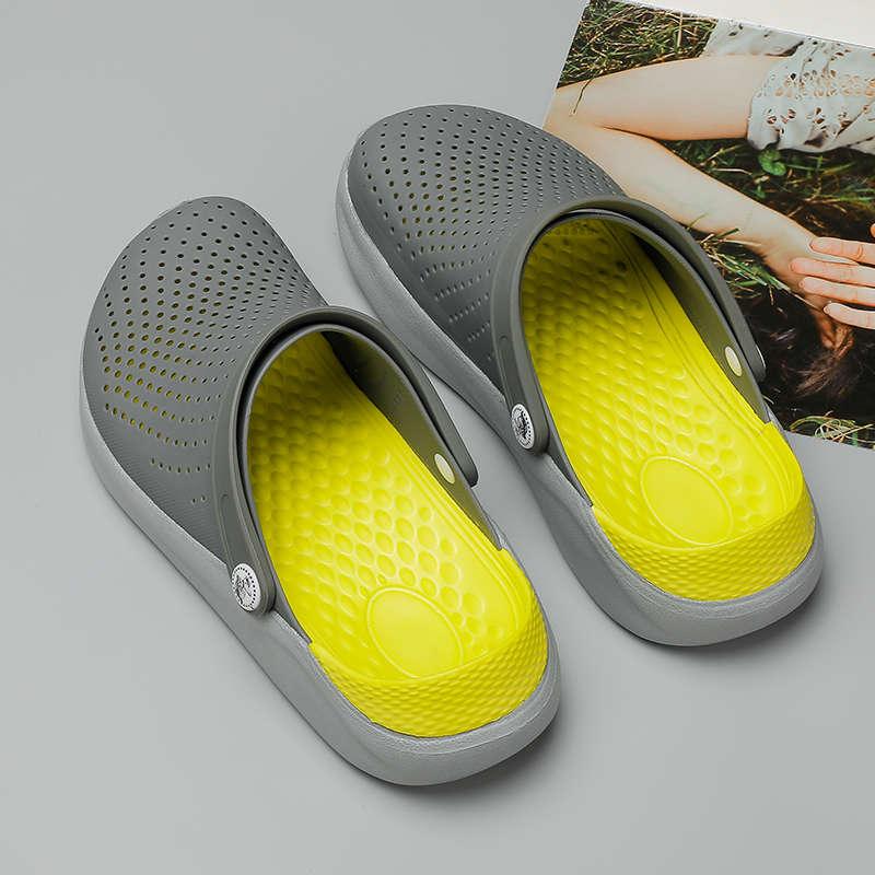 Women Stevvex summer flip-flops and beach sandals, casual slip-on garden clogs and water shoes, suitable for work, gym, and beach.