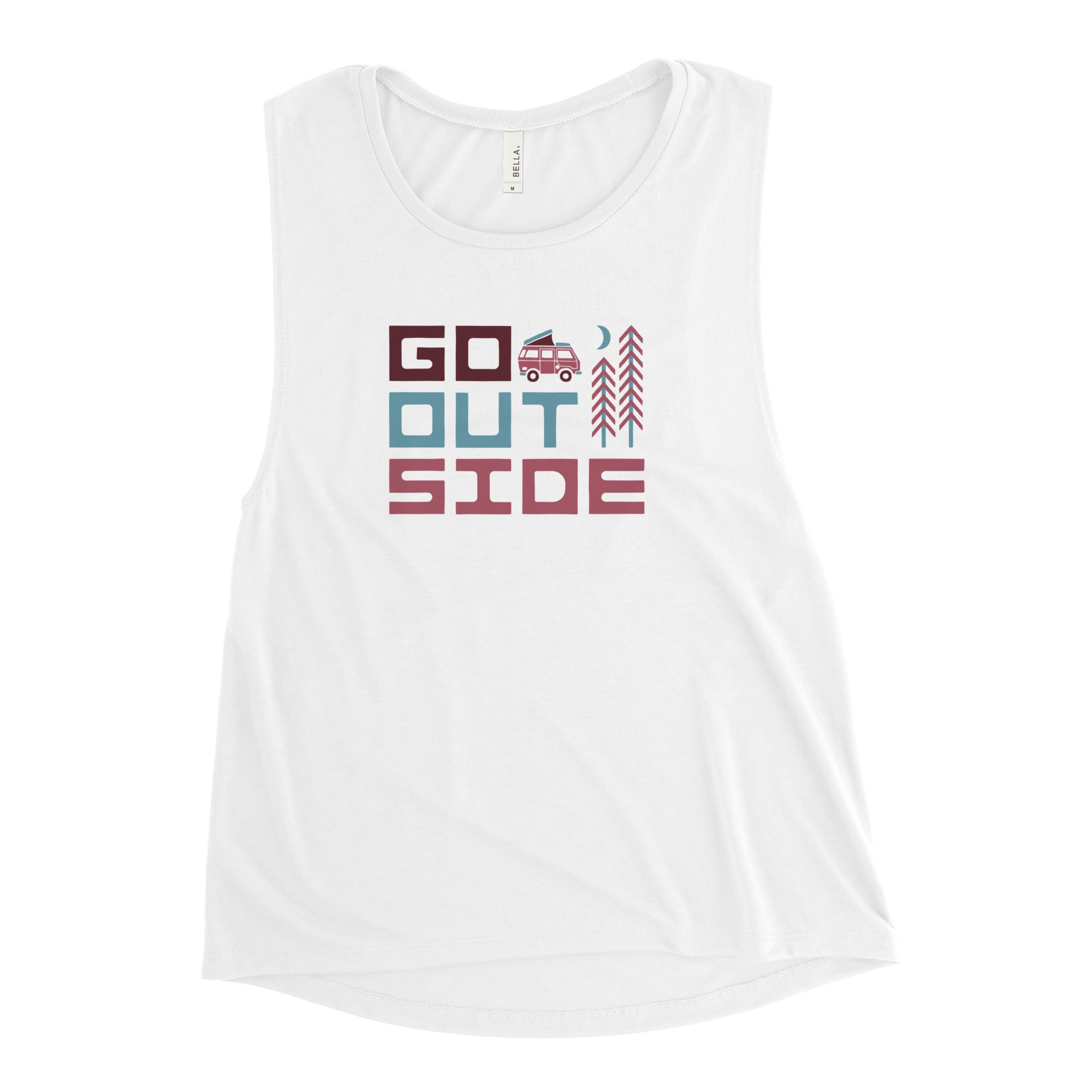 Go Outside Women's Muscle Tank - OVERLANDERS Outfitter