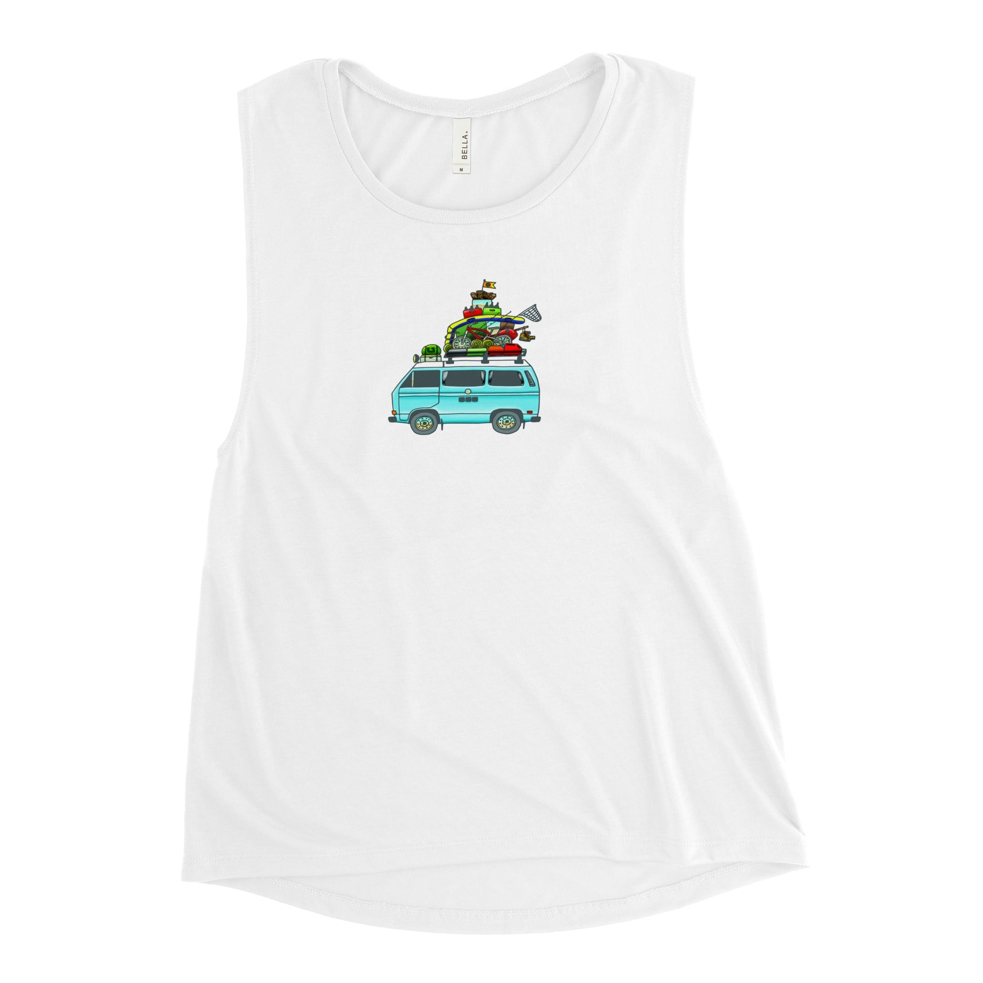 RAD Vanagon Women's Muscle Tank Top - OVERLANDERS Outfitter