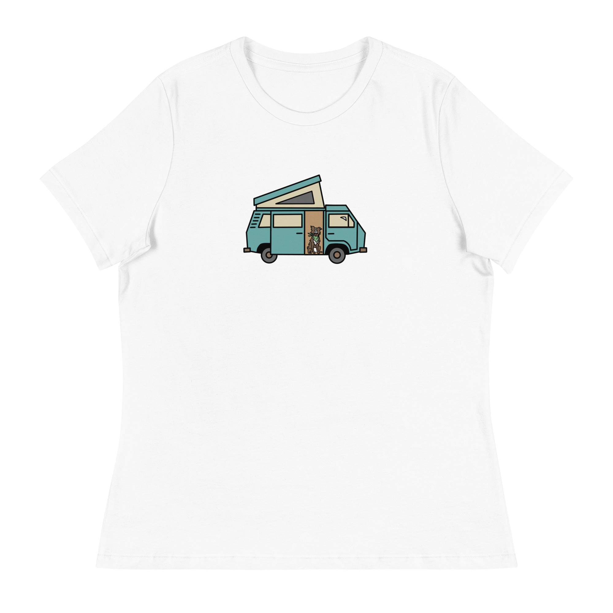 Dog in Van Women's Relaxed Fit T-Shirt - OVERLANDERS Outfitter