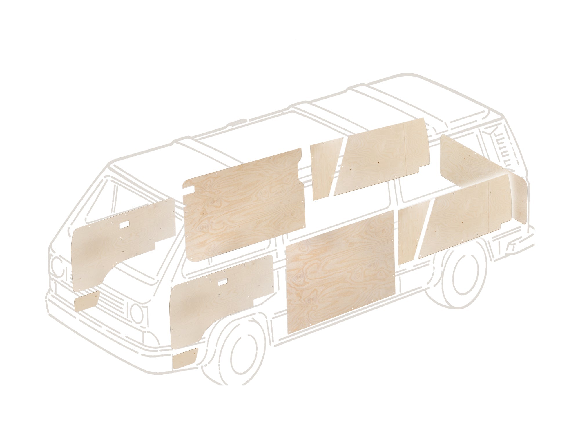 Trim Panel Bundle - Birch Ply [Non-Camper] - OVERLANDERS Outfitter