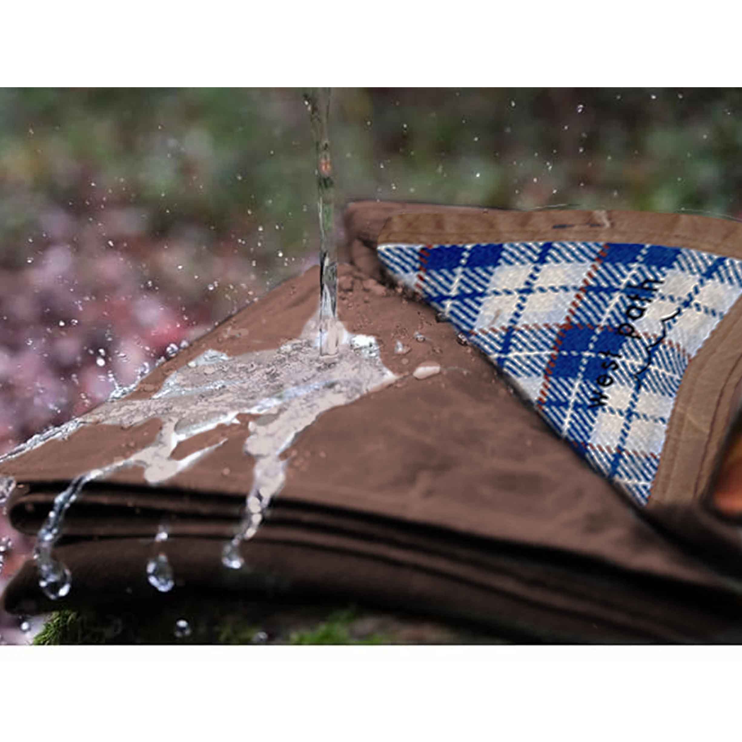 Wool Canvas Camping Blanket - Waxed Canvas Outdoor Blanket / Bushcraft Blanket - OVERLANDERS Outfitter