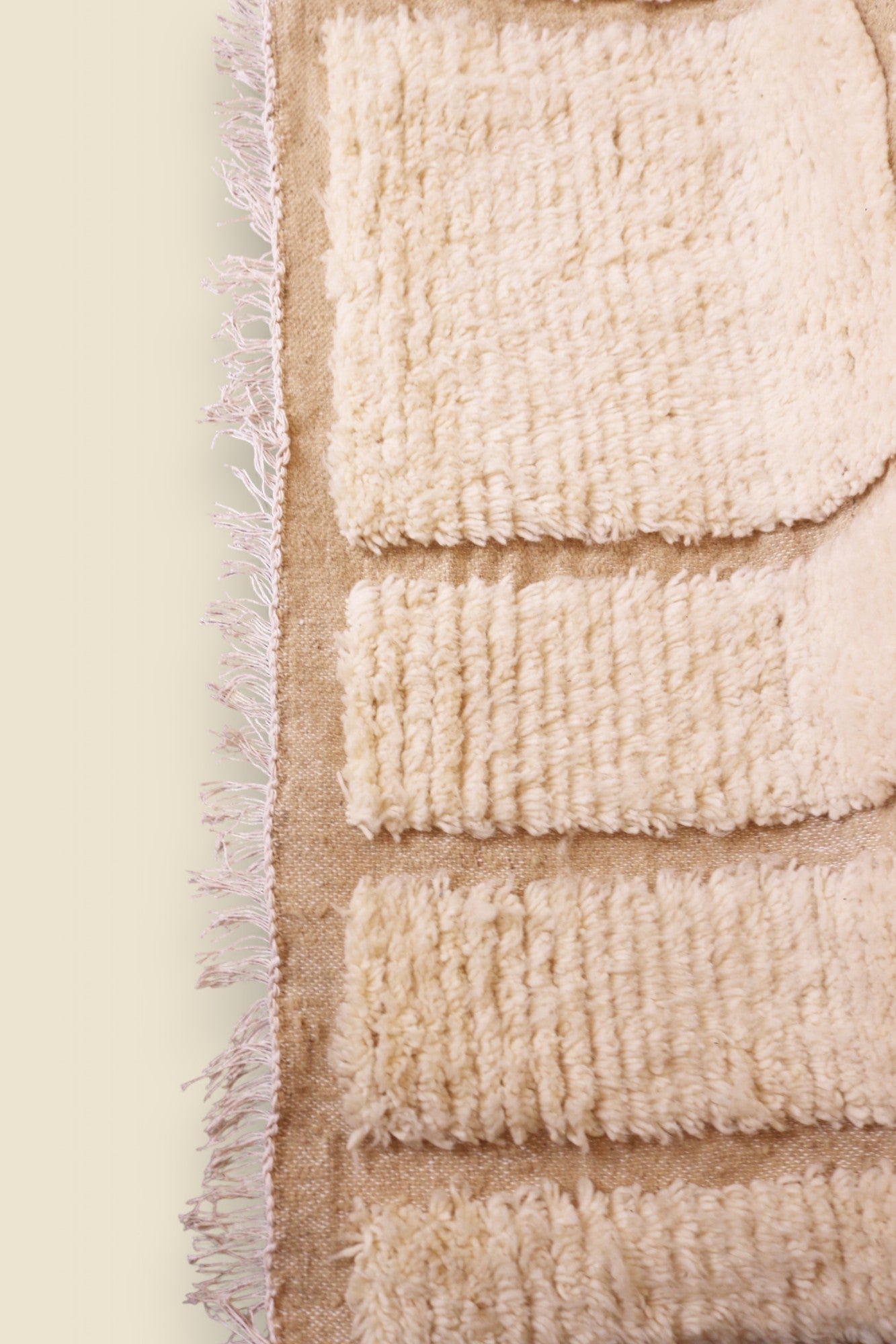 Ayla Berber Moroccan Rug – Handwoven Cream Wool Area Rug - We The Collective