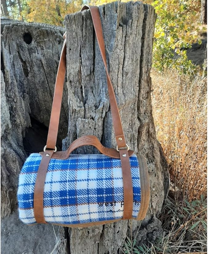 Wool Canvas Camping Blanket - Waxed Canvas Outdoor Blanket / Bushcraft Blanket - OVERLANDERS Outfitter