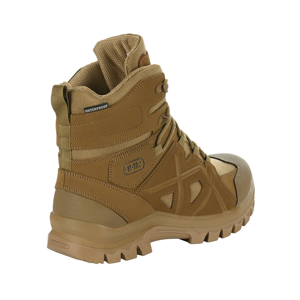 M-TAC tactical field boots with insulation for winter, featuring rugged design and sturdy laces for outdoor use.