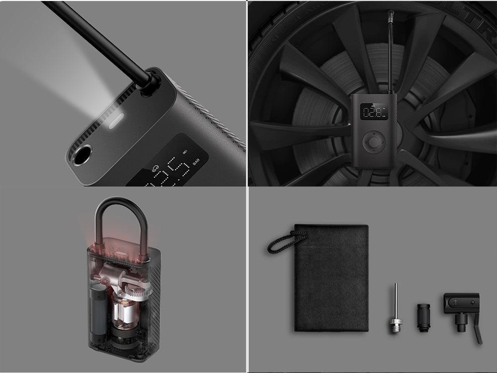 XIAOMI MIJIA Portable Electric Air Inflator 2 compact electric air pump on a white background with control buttons visible