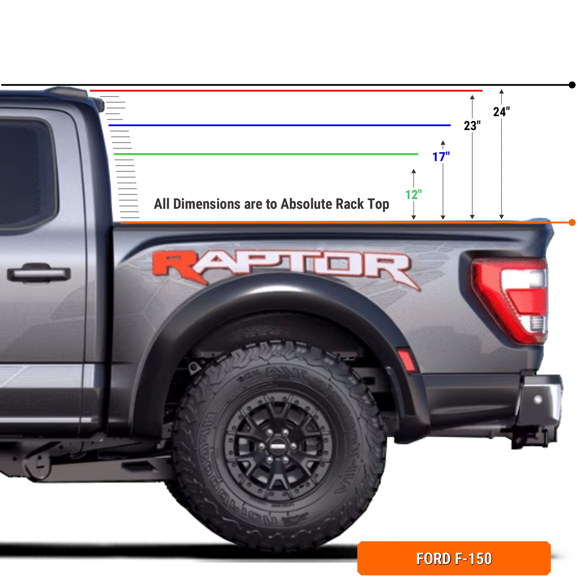 F-150 Bed Rack for Retrax XR Covers | XTR1 - OVERLANDERS Outfitter
