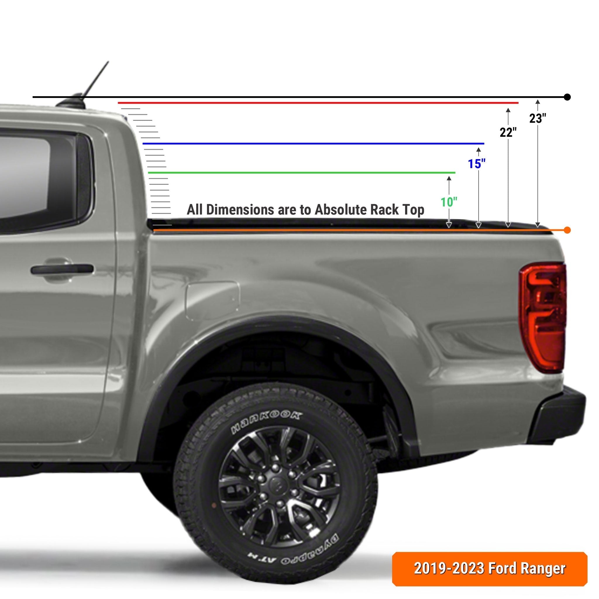 Ford Ranger Bed Rack for Retrax XR Covers (2019+) | XTR1 - OVERLANDERS Outfitter