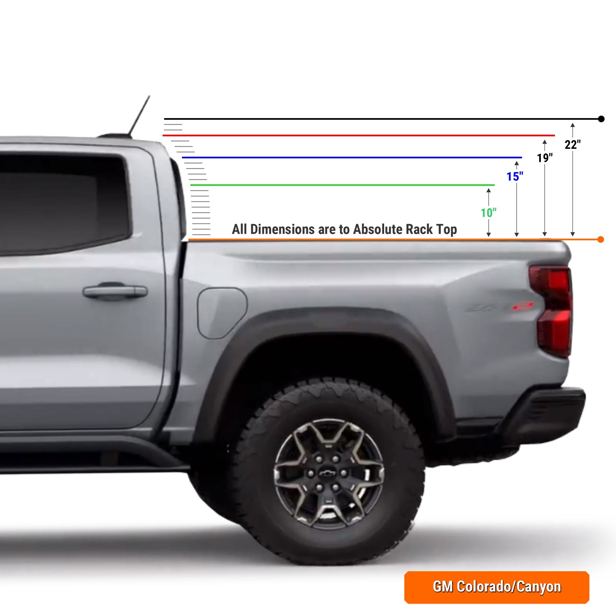Chevy Colorado / GMC Canyon Pre-configured XTR1 Bed Rack - OVERLANDERS Outfitter