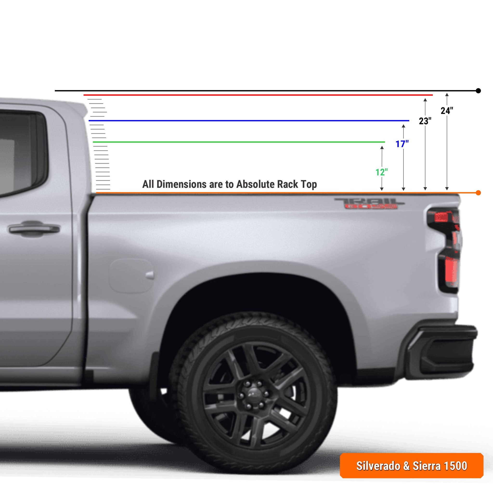 Chevy Silverado / GMC Sierra 1500 Pre-configured XTR1 Bed Rack - OVERLANDERS Outfitter