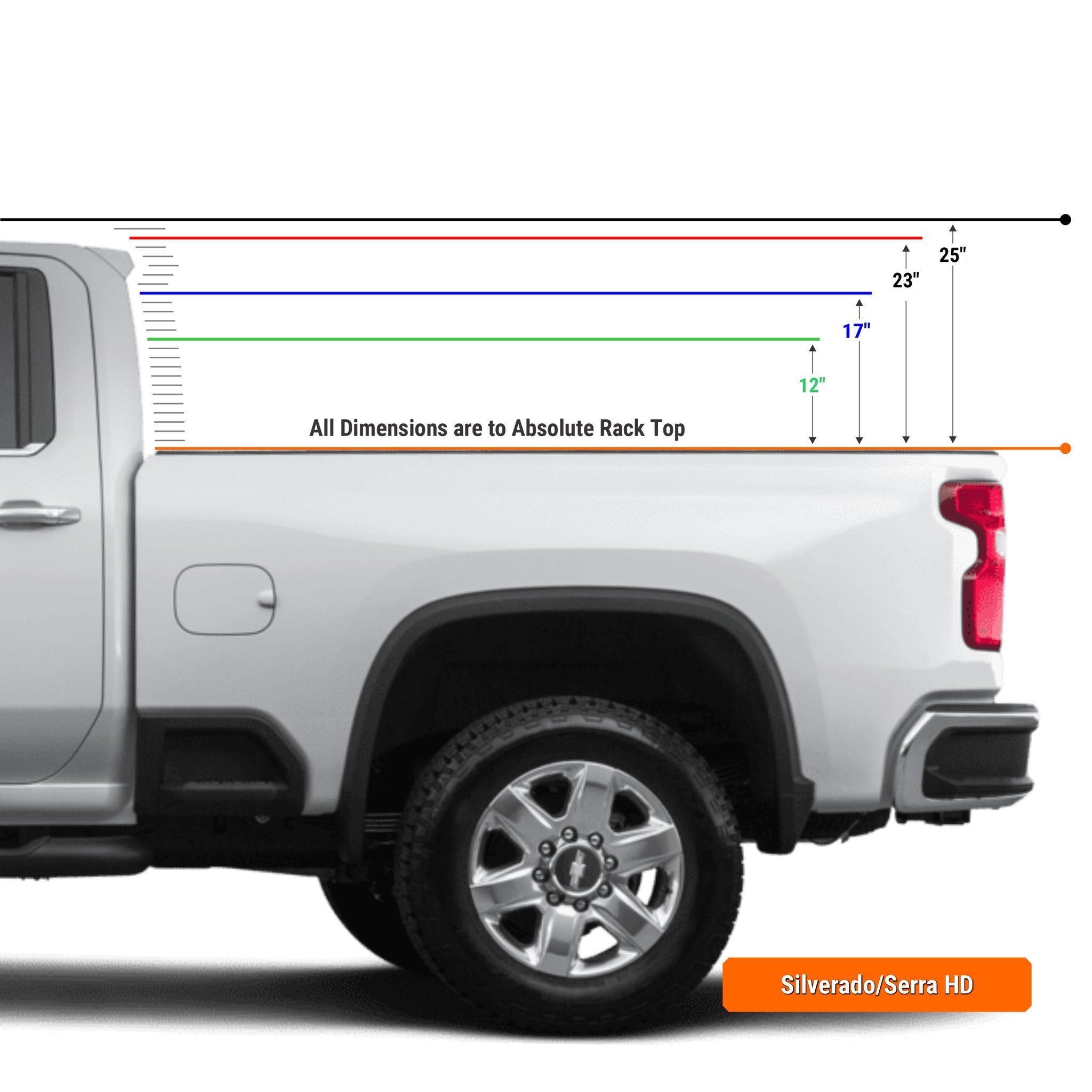 Chevy Silverado / GMC Sierra 2500HD &amp; 3500HD Pre-configured XTR1 Bed Rack - OVERLANDERS Outfitter