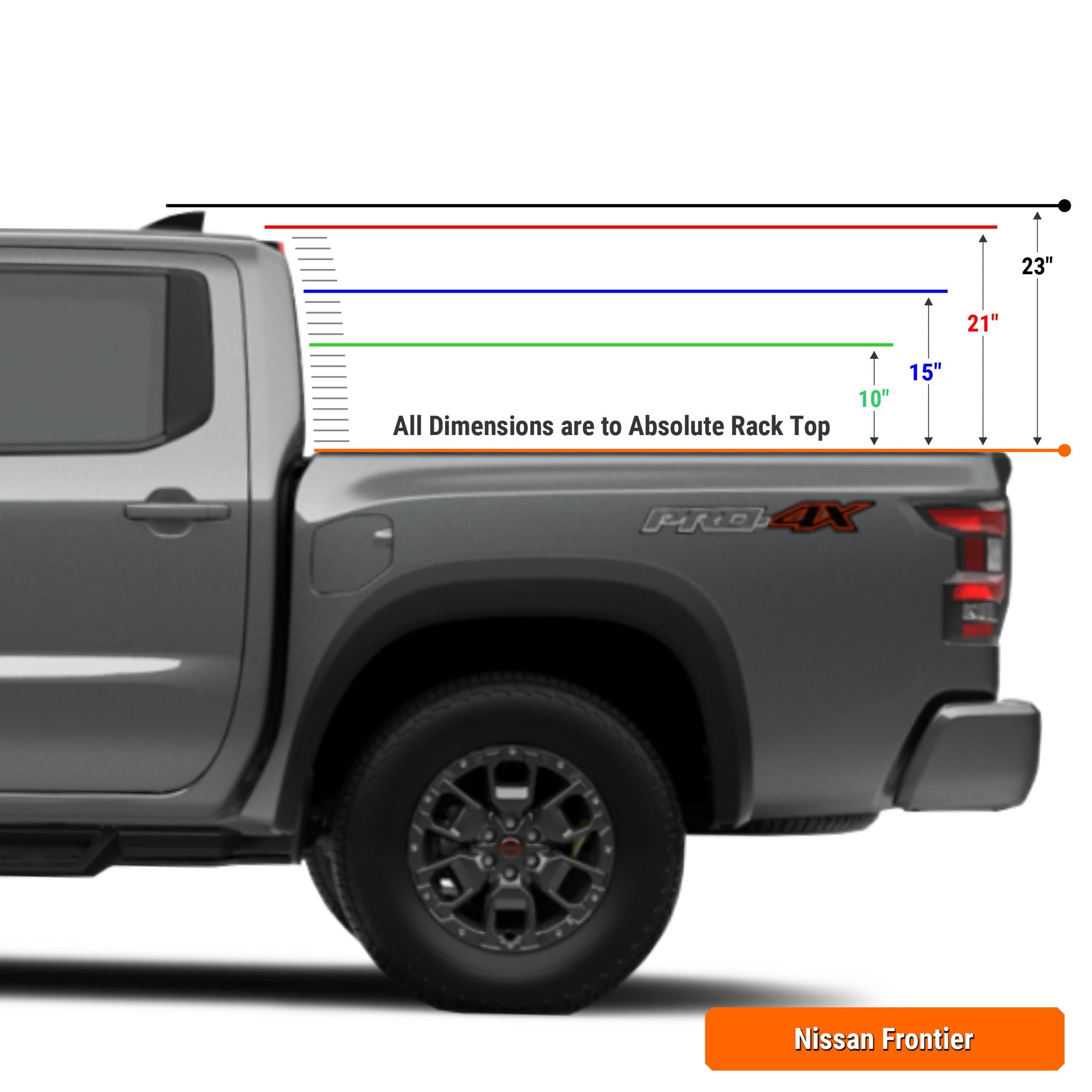 Nissan Frontier Bed Rack for Retrax XR Covers | XTR1 - OVERLANDERS Outfitter