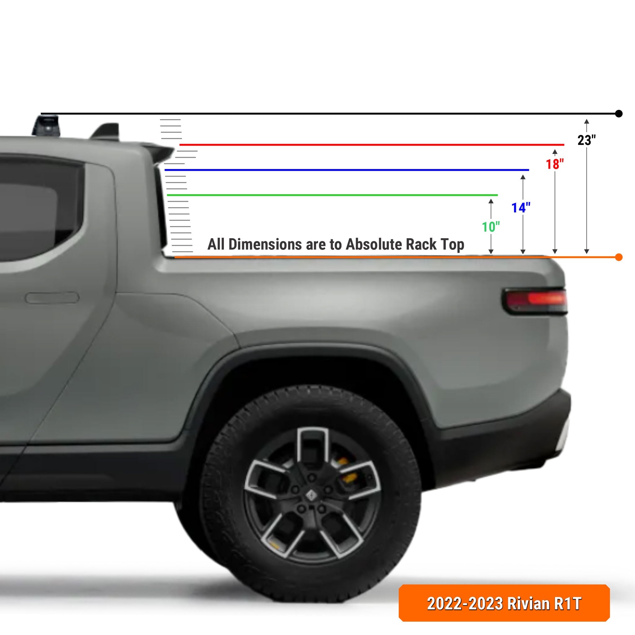 XTR1 Bed Rack for Rivian R1T - OVERLANDERS Outfitter
