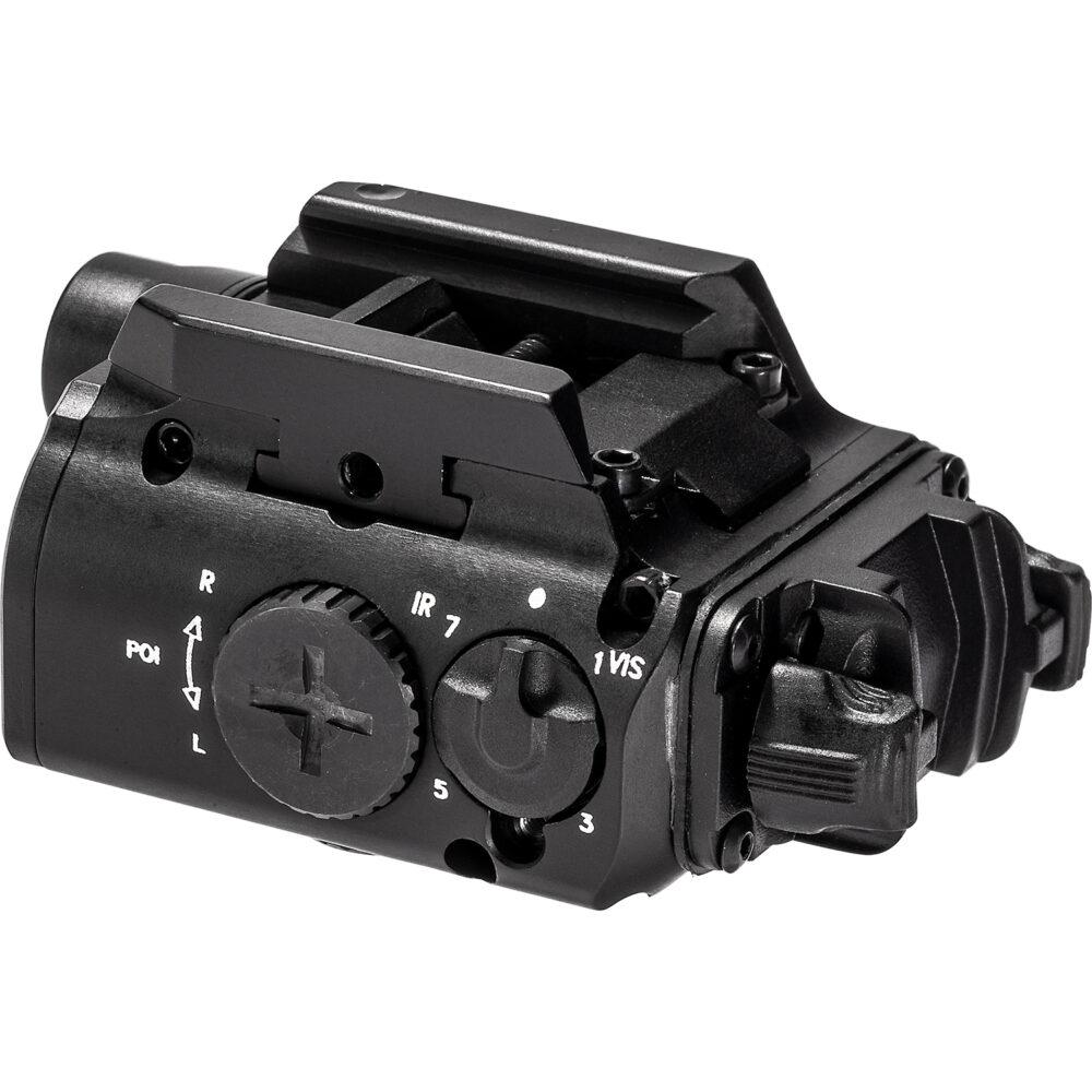 HCC Tactical XVL2 Low Power illumination and marking light mounted on a firearm in a dark setting.