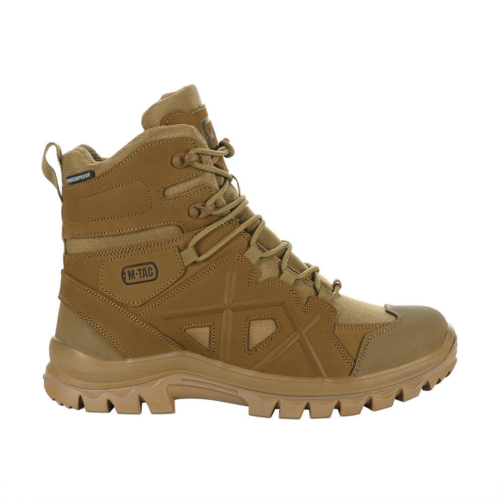 M-Tac tactical field boots with insulation for winter, featuring sturdy design and rugged soles for outdoor tactical use.